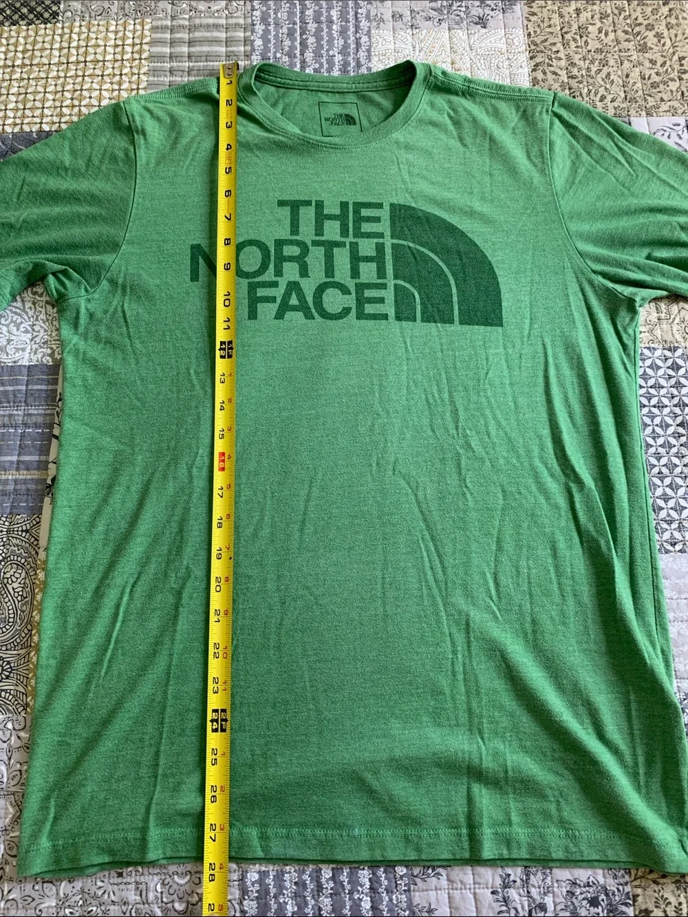 The North Face Men's Heather Green Logo Tee